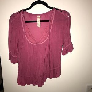 Free people pink top